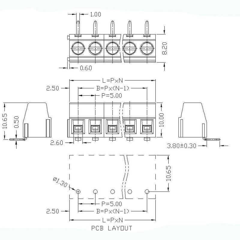 8 pole terminal  block