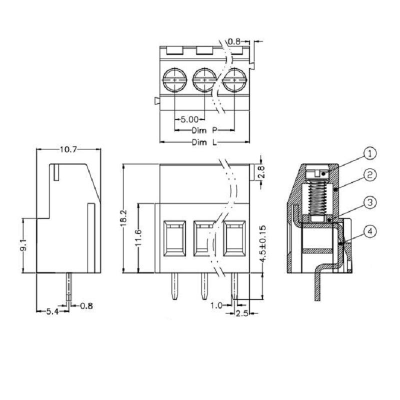 10 pole terminal block