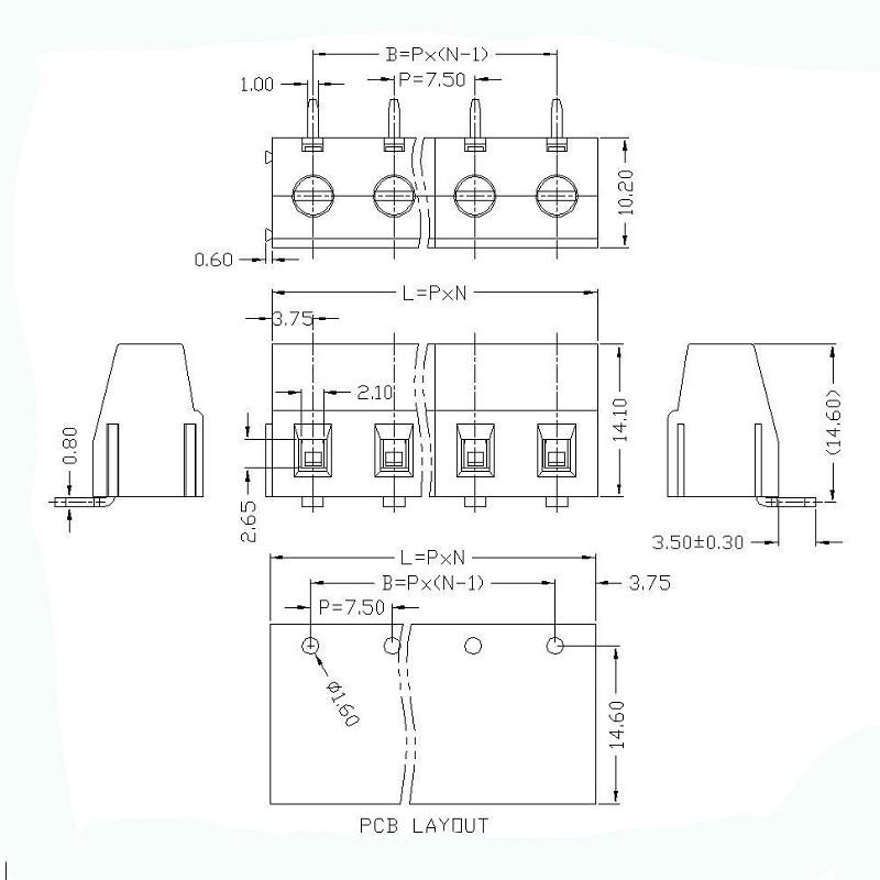 terminal block pcb